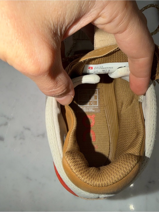 on Running Cloudnova 2 white On Cloudnova Pearl Flame Cloudtec Running Shoes Women\'s Size 7.5W